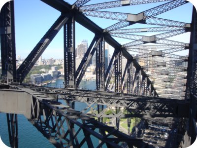 harbour bridge's inside structure