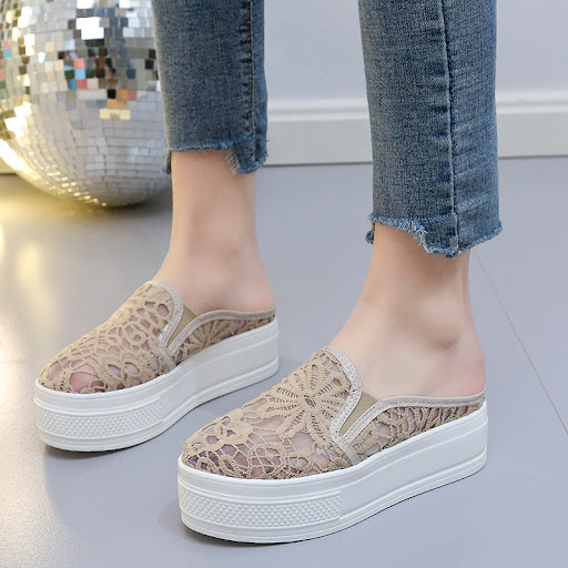 Title 6, Ladies Breathable Muffin Mesh Hollow Toe Thick ...