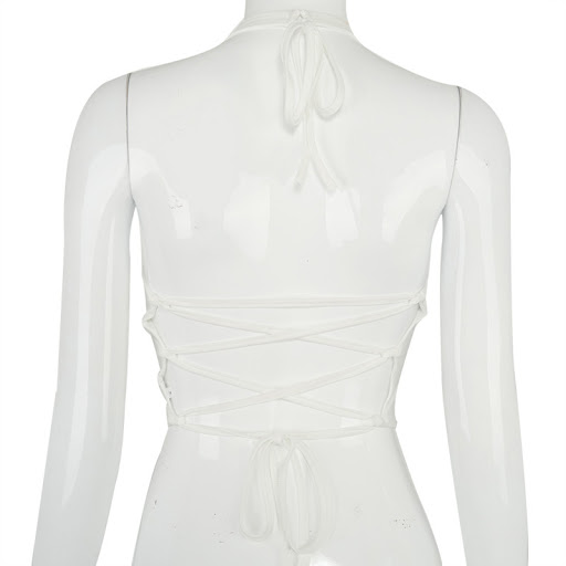 Title 18, New Womens U-neck Sleeveless Chest-wrapped Str...