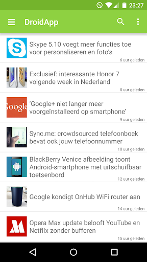 DroidApp - Android nieuws