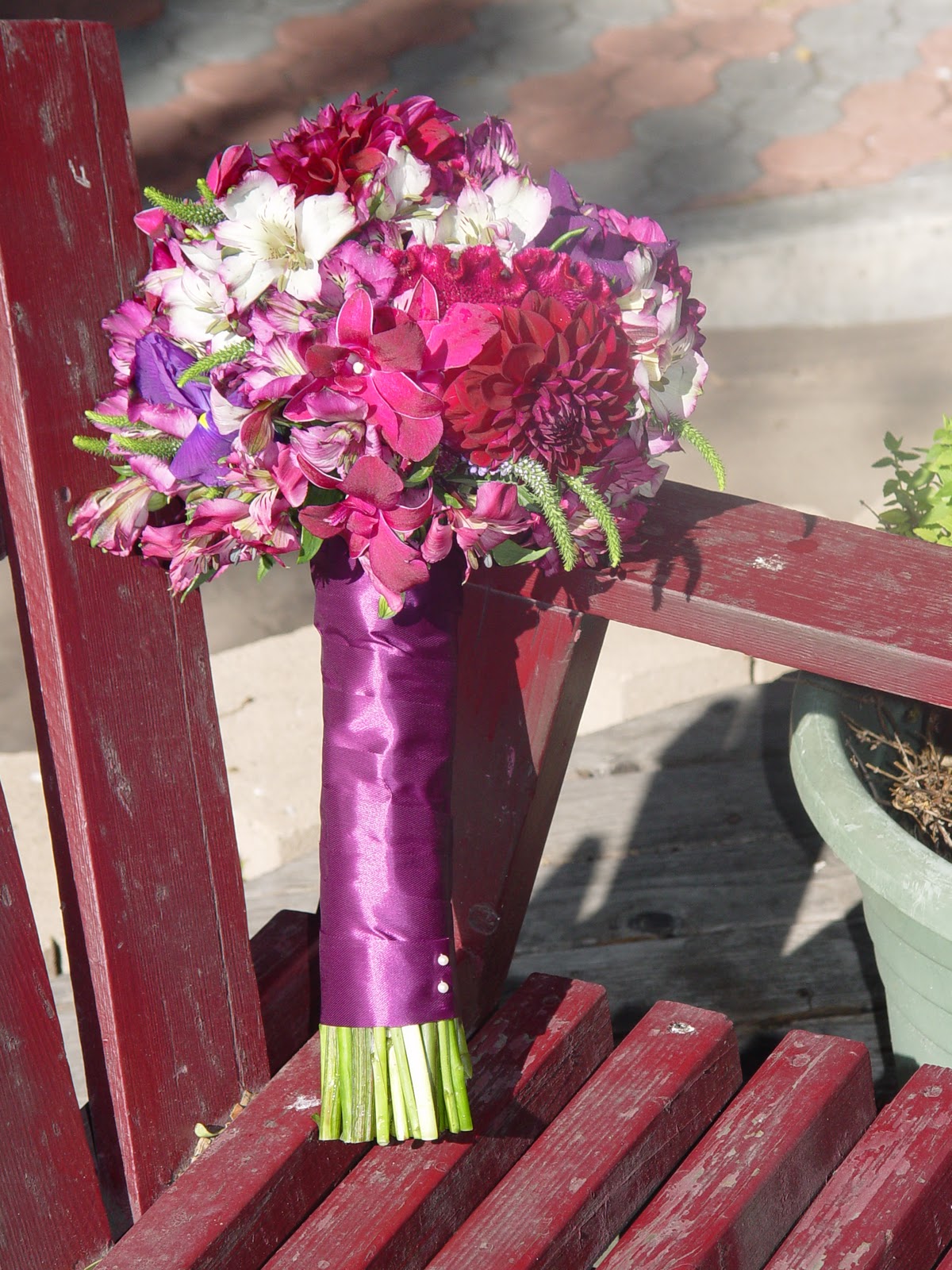 purple themed wedding