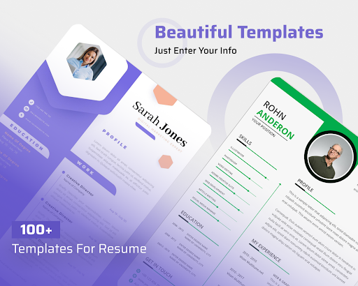 Screenshot Resume Builder - Cv Maker