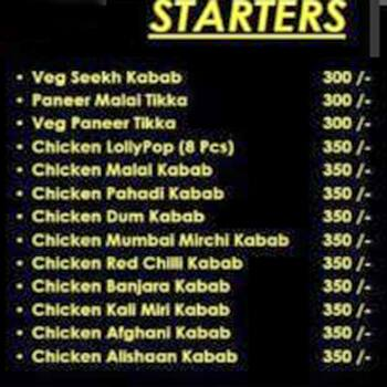 North Indian Tadka menu 