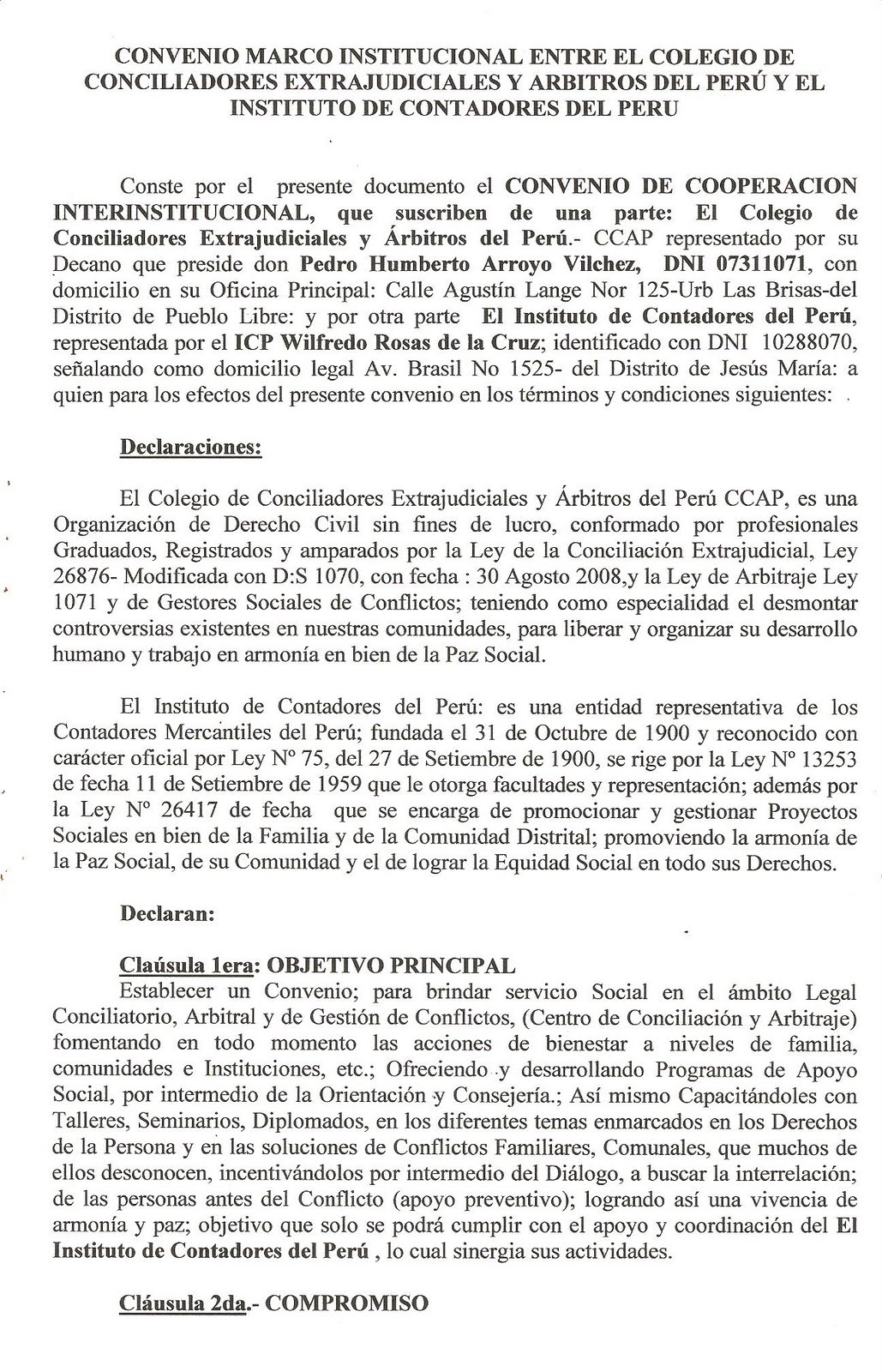 Ccarp Convenios Interinstitucionales