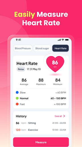 Screenshot Blood Sugar & Pressure Monitor