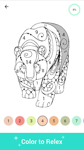 Paint Color - Paint color by number, coloring book screenshots 4