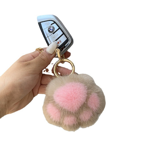 Title 1, Cat Claw Mink Fur Imitation Fur Hanging Ornamen...