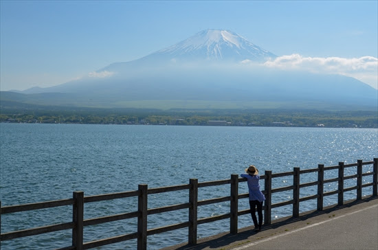 山中湖から見た富士山