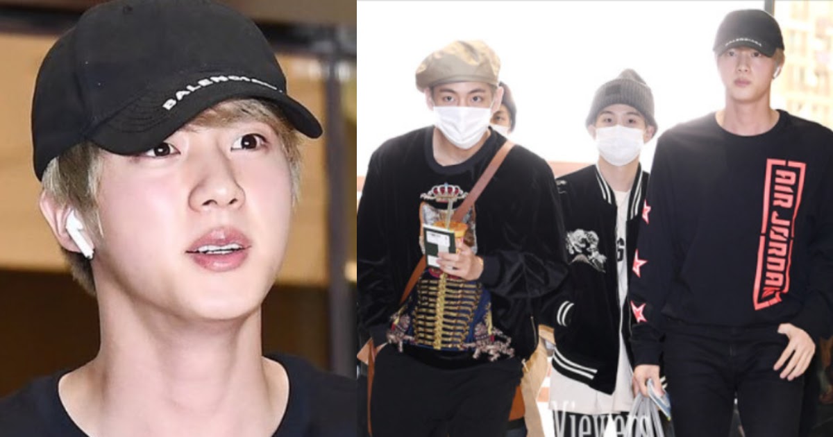 All of Wore Face Masks to the Airport Morning Except Jin Koreaboo