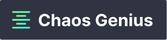 Chaos Genius logo; DataOps observability; Data management operations; Snowflake cost optimization