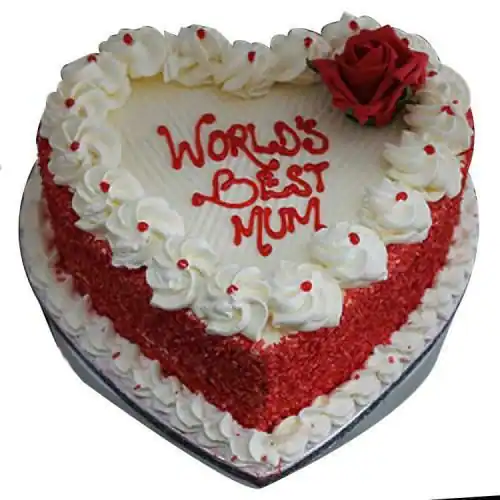 Red Velvet Heart Shape Cake