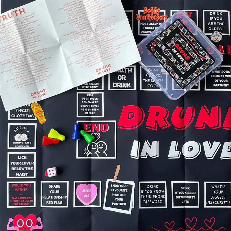 Title 10, Date Night Drinking Creative Board Game for cou...