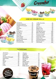 Creamist menu 3