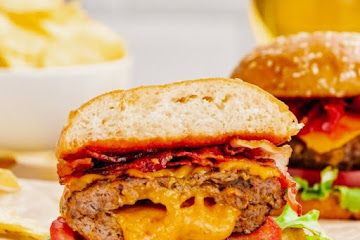 Instant Pot Cheese Stuffed Hamburgers