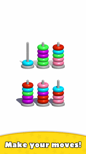 Screenshot Sort Hoop Stack Color - 3D Col