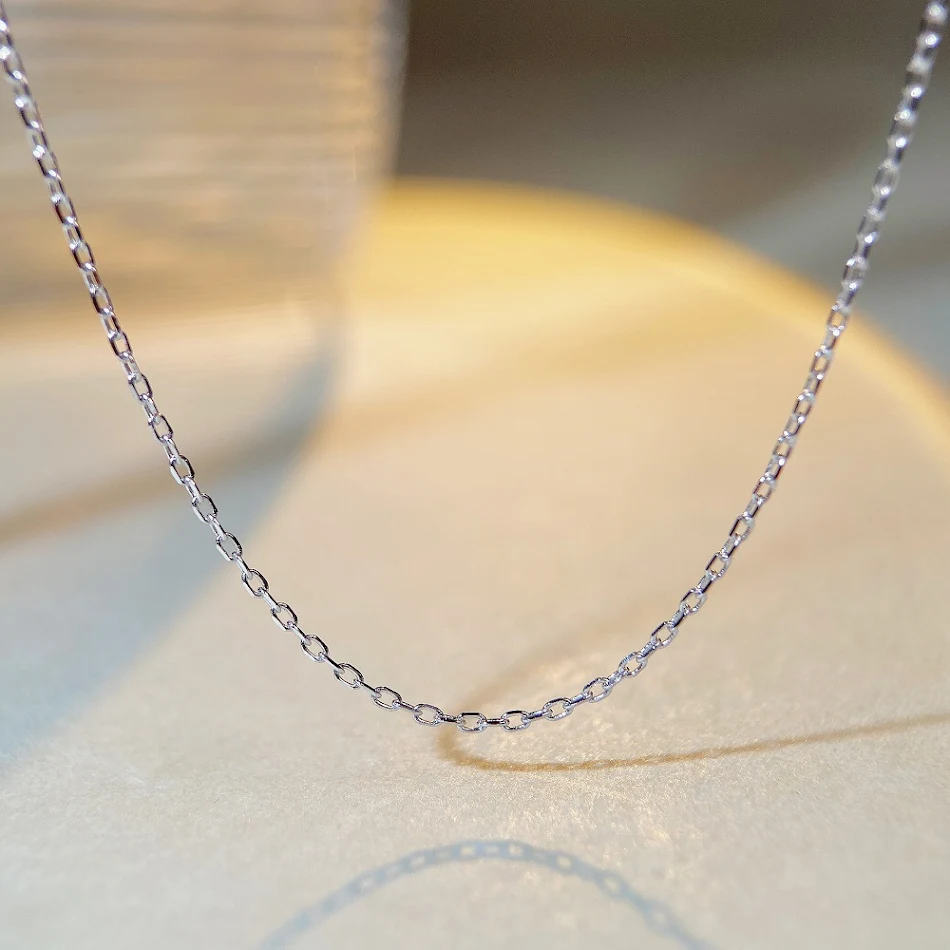 Collier S925 Argent Sterling 2023, Pendentif Diamant Carbone Radiant, Chaîne Ras du Cou, Robuste. Bijou Femme Élégant.