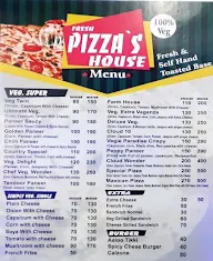 Fresh Pizzas House menu 1