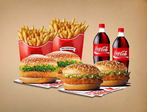 2xVeg Classic+2xChicken Classic+2Fries+2Coke250ml