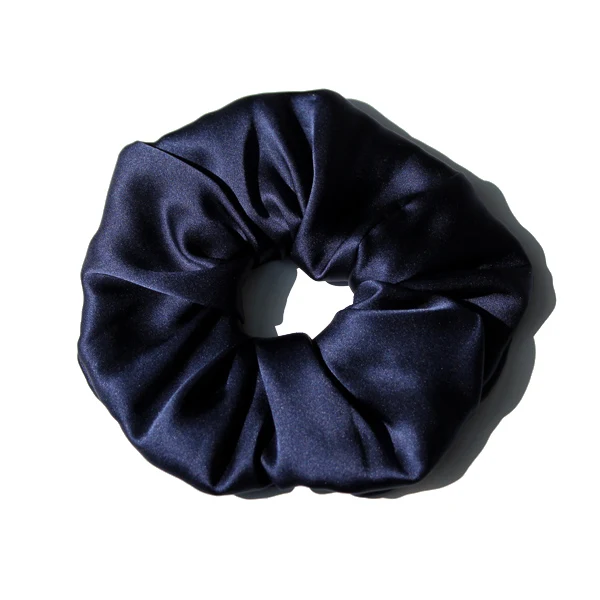 Chouchou en soie, grande fleur de tête circulaire 