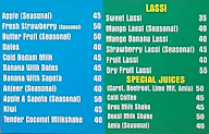 HSR Juice Corner & Bakery menu 2