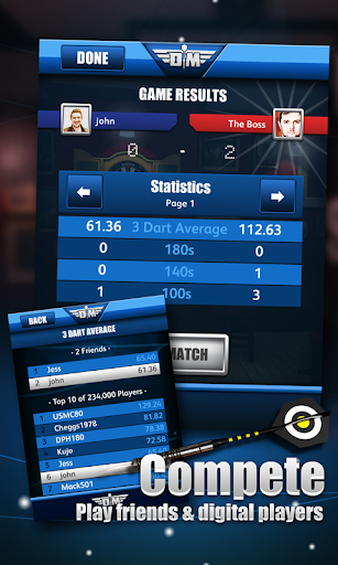 Screenshot Darts Match