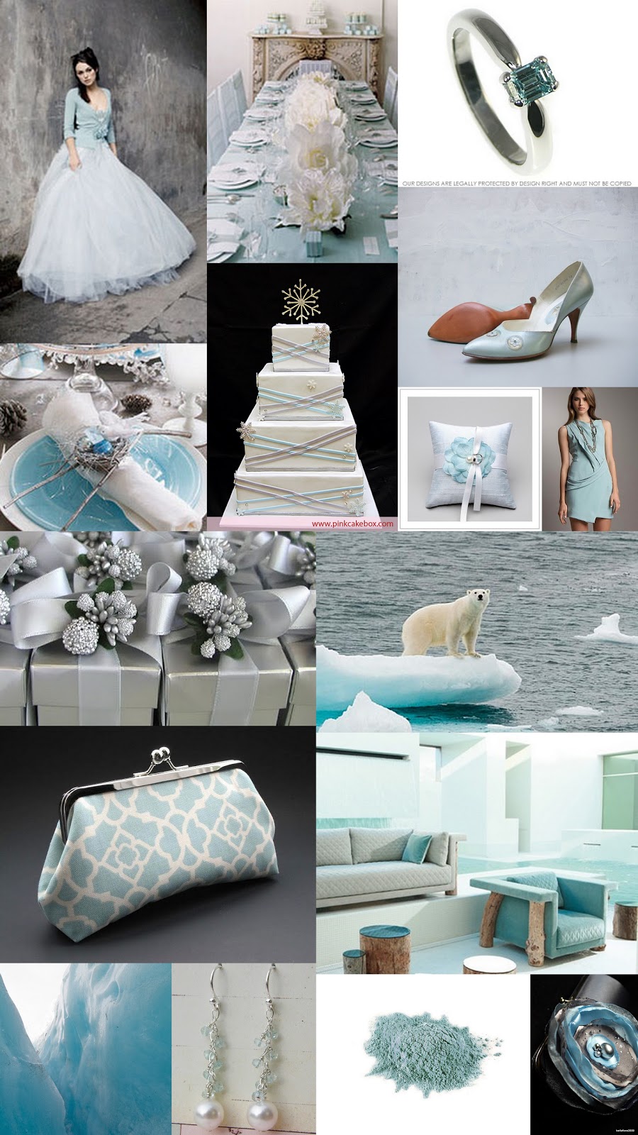 and ice blue wedding ideas