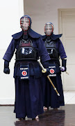 Kendo practitioners Quintin Goodyear and Wendy Vermuelen during training at San Kawa Kendo Dojo on 14 June 2017.