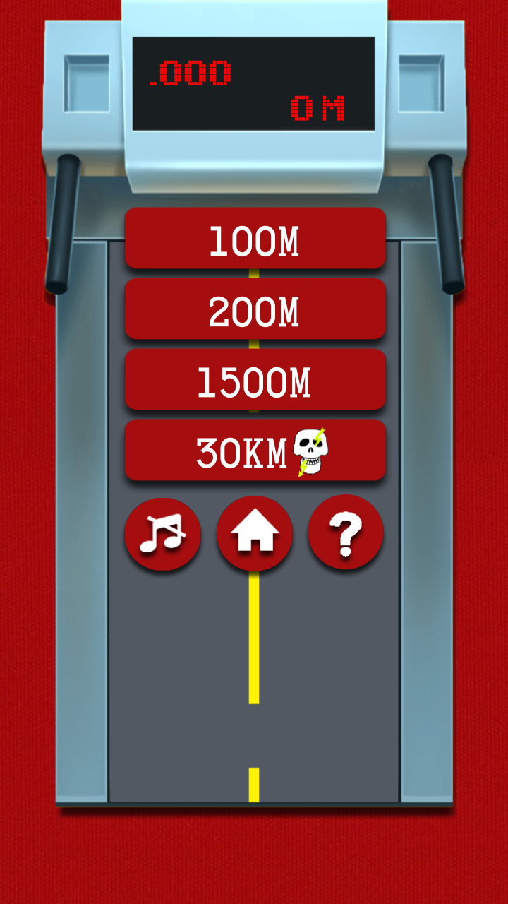 Run Machine: Finger Challenge Screen 1