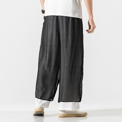 Title 2, Loose and Comfortable Han Element Wide-leg Pant...