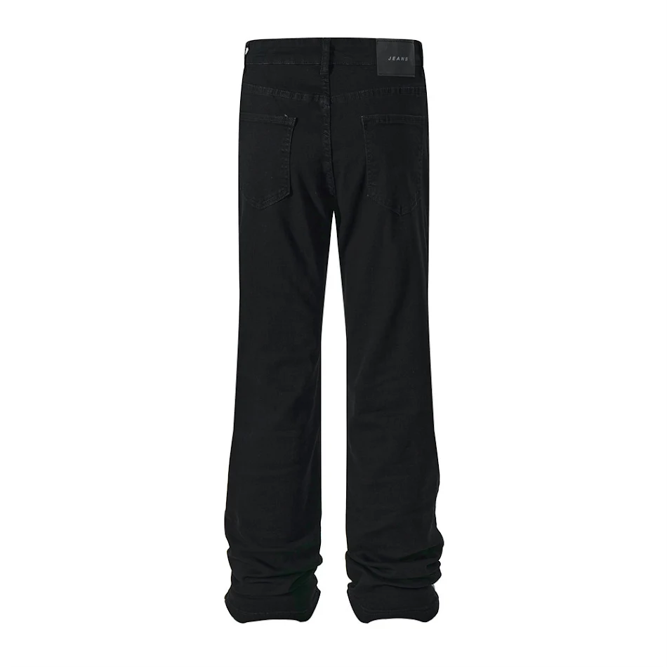 Heren Effen Kleur Broek, Baggy Straight. Comfortabele herenbroek voor dagelijks gebruik, casual look, perfect voor een ontspannen stijl.