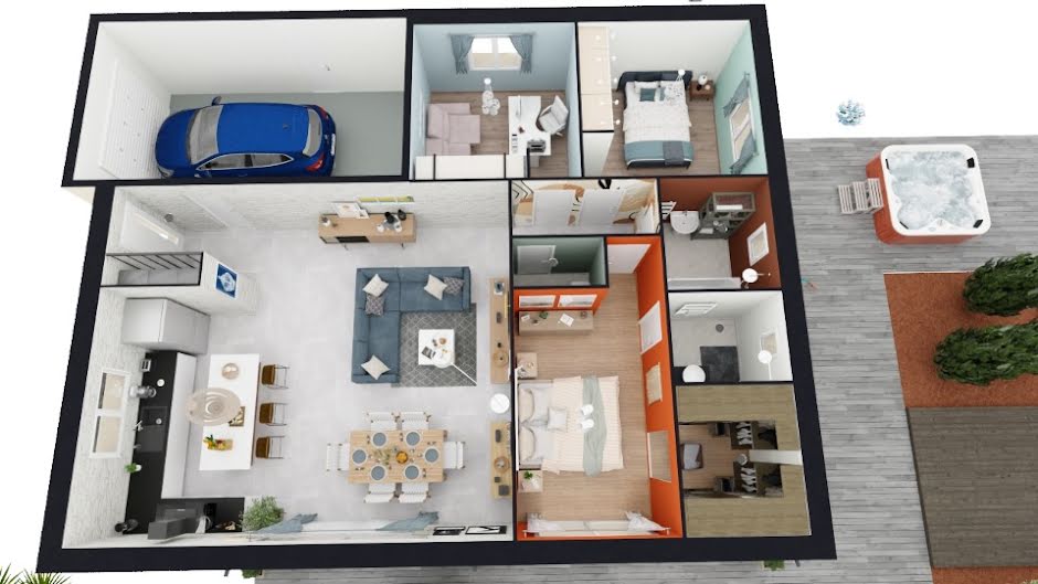Vente maison neuve 5 pièces 103 m² à Saint-Maurice-de-Rémens (01500), 295 000 €