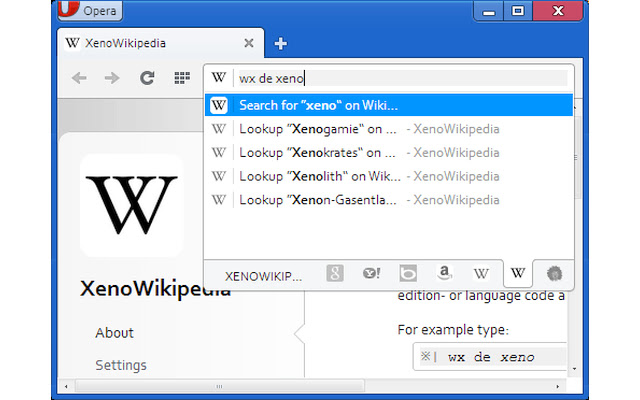 Xeno Wikipedia chrome extension