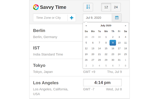 Time Zone Converter - Savvy Time