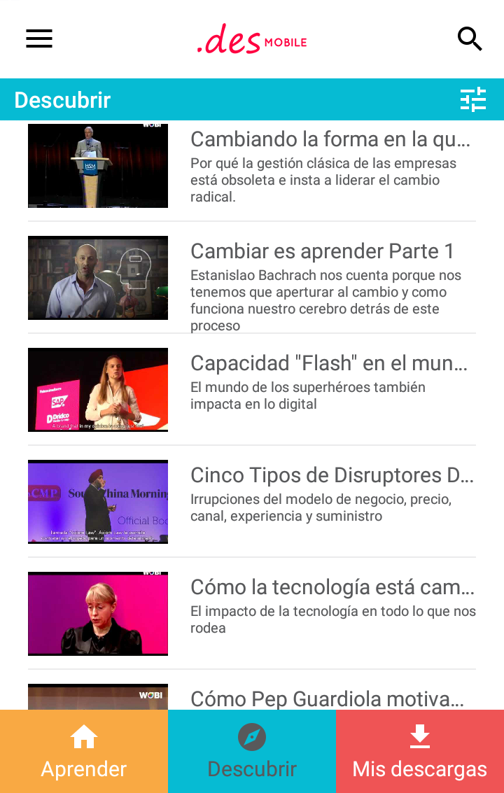 .des Mobile Screen 1