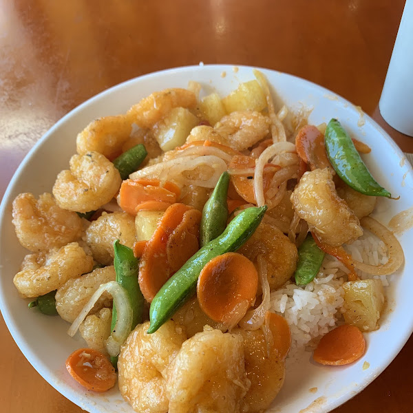 Sweet and sour with (double) shrimp