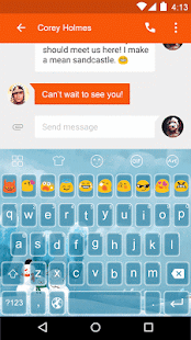 Free Winter Snowman -Kitty Keyboard APK for Android