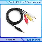 Cable Av 1 To 3 - Cáp 1 Đầu Jack 3.5 Ra 3 Đầu Hoa Sen