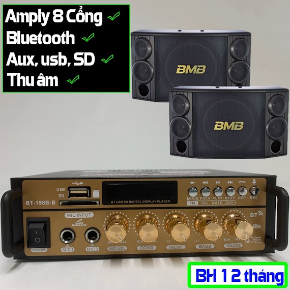 Amly, Âm Ly Giá Rẻ, Amly Mini Bluetooth Bt - 298A/ Bt198B - B Cao Cấp, Chức Năng Đa Dạng, Loại Mới, Có Chức Năng Thu Âm