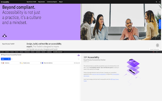 IBM Equal Access Accessibility Checker chrome extension