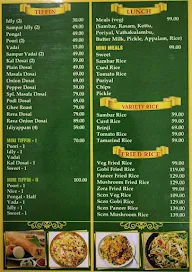 Hotel Sri Devi Bhavan menu 2