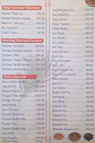 Sonu Garden And Family Restaurant menu 3