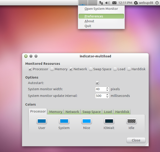 ubuntu system monitor indicator