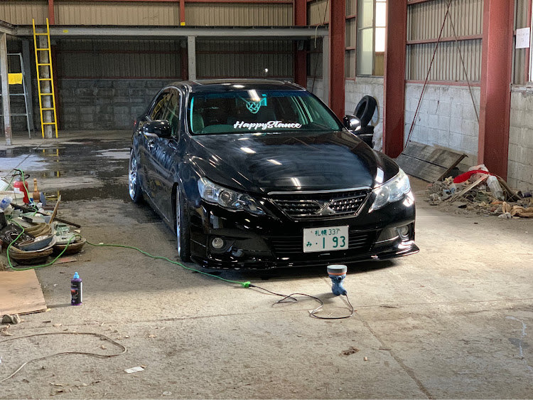 マークXのマークX 130系・寒い・研磨作業・車検に向けて・193styleに関するカスタム事例の投稿画像1枚目
