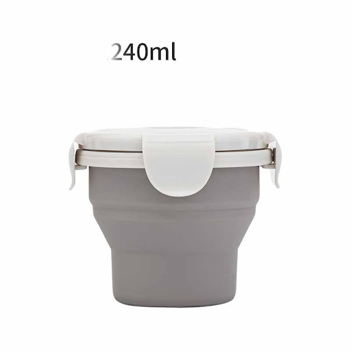 Title 2, Simple Silicone Travel Storage Folding Lunch Bo...