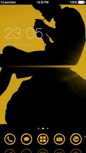 How to get Yellow Art Theme C Launcher 4.8.6 unlimited apk for bluestacks