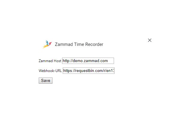 Zammad Time Recorder chrome extension