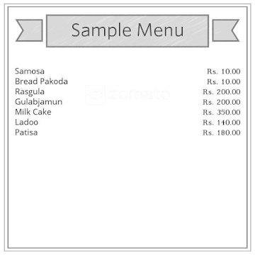 Panipat Sweets menu 