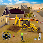 Cover Image of Download Crane Excavator Sim 3D - City Construction Games 1.0 APK