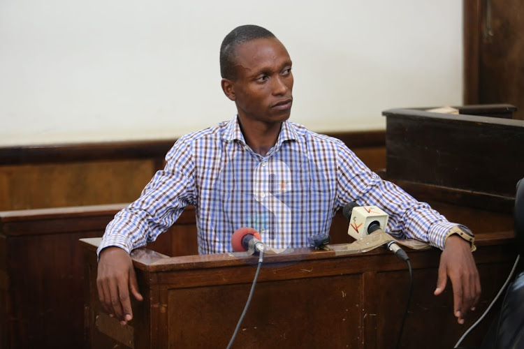 Kinuthia testifying at the High Court in Eldoret on March 3, 2023