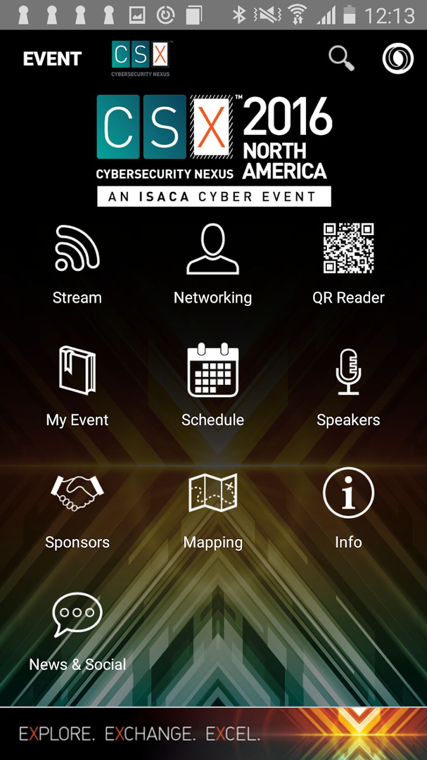 CSX Cybersecurity 2016 Events Screen 2